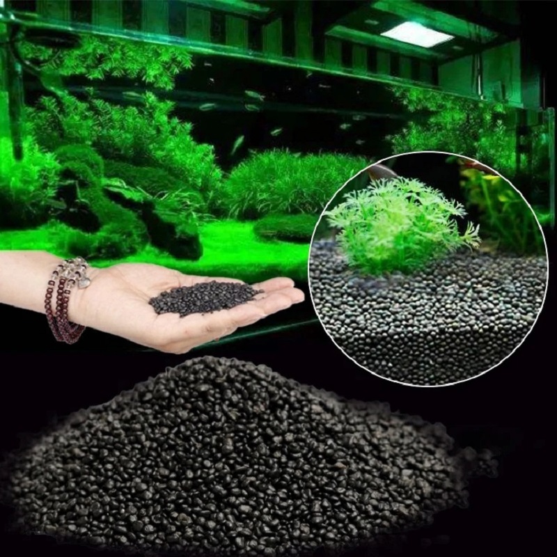 Planted Aquarium With Sand - ถังปลาน้ําหญ้าโคลนพืชเมล็ดดิน Aquarium ด้านล่างทรายอาหารดินโคลนสีดําถังหญ้าน้ําด้านล่างดินปุ๋ย