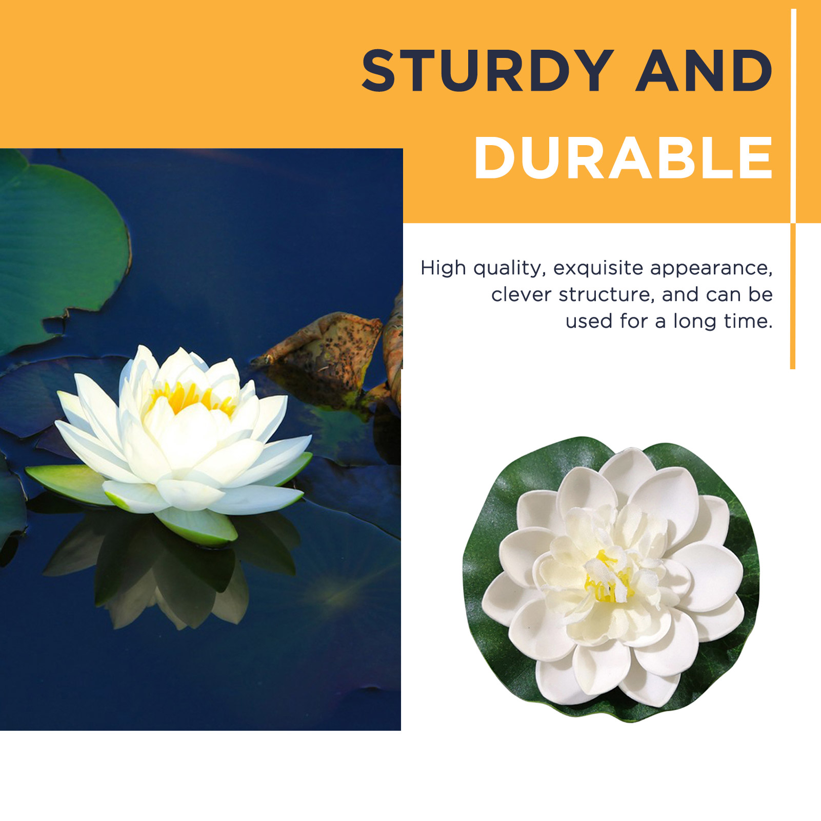 ดอกบัวประดิษฐ์ขนาด 10 ซม. ชุด  - Aquarium Plant Display บทวิจารณ์และราคา