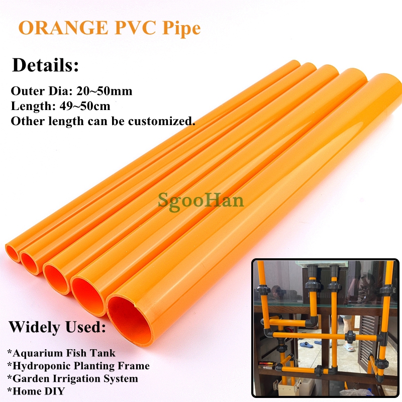 2Pcsสีส้มOD 20 ~ 50Mm PVCท่อAq - Planted Aquarium Youtube บทวิจารณ์และราคา